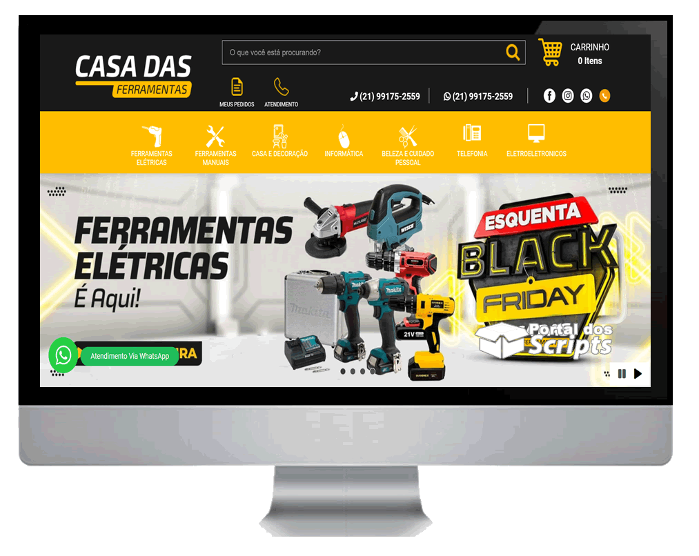 Cod.018 - LOJA VIRTUAL FERRAGEM MULTIPRODUTOS EDITAVEL Portal Dos Scripts | Os Melhores Scripts Estão Aqui!