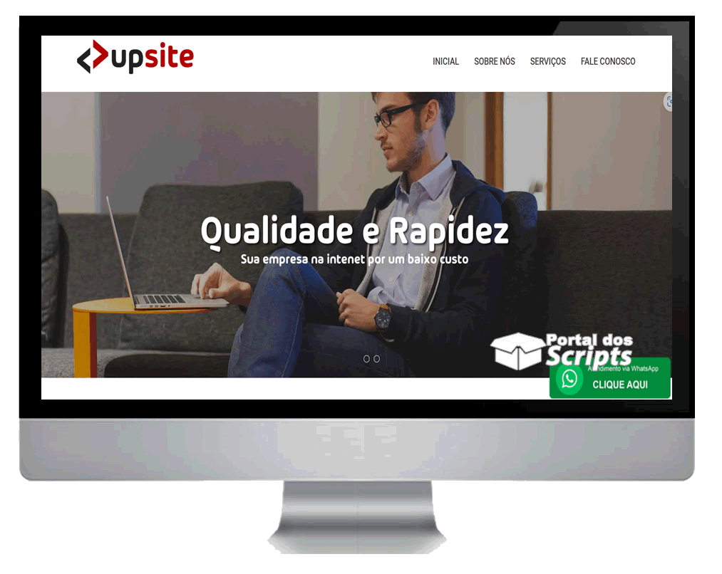 Cod.026 - SCRIPT SITE INSTITUCIONAL UPSITE EM PHP RESPONSIVO COM PAINEL ADMIN Portal Dos Scripts | Os Melhores Scripts Estão Aqui!