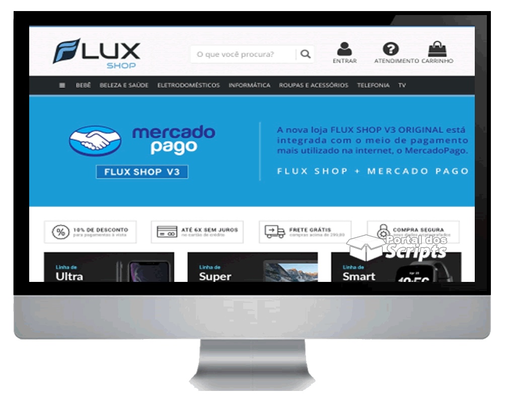 Cod.031 - FLUX SHOP V3 MERCADO PAGO (Licença De Uso) Portal Dos Scripts | Os Melhores Scripts Estão Aqui!