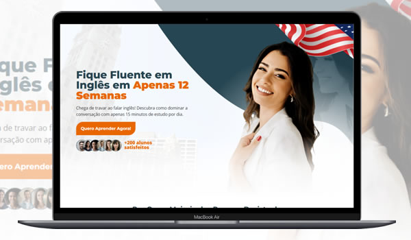 Cod.080 - LandingPage Curso De Ingles 100% Editável Portal Dos Scripts | Os Melhores Scripts Estão Aqui!