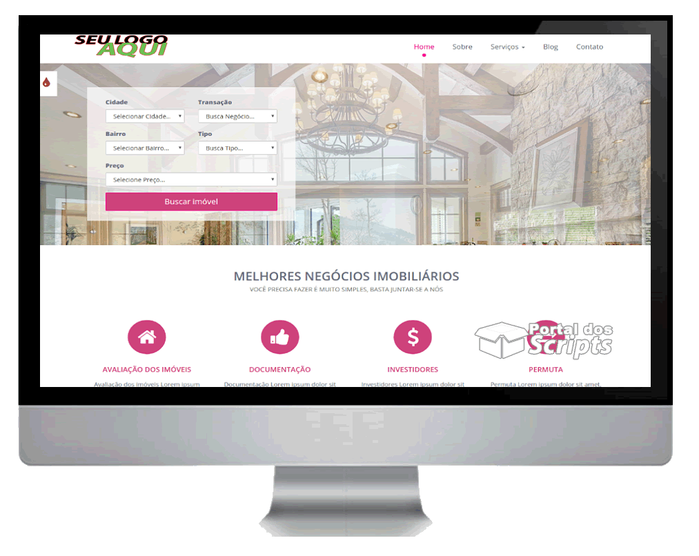 Cod.034 - FLUX IMOBILIÁRIA V4 ADMIN 10 CORES E BLOG EM PHP (Licença De Uso) Portal Dos Scripts | Os Melhores Scripts Estão Aqui!