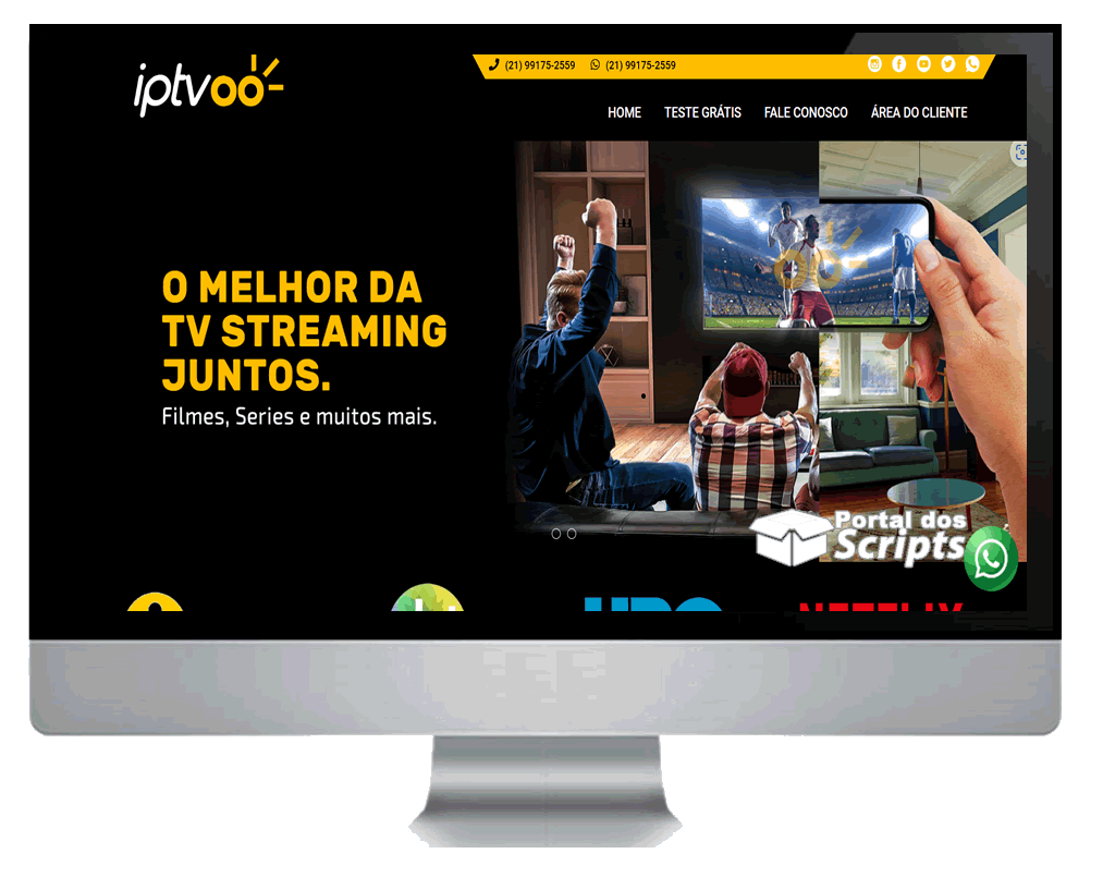 Cod.027 - SCRIPT SITE PRONTO PARA IPTV EM PHP Portal Dos Scripts | Os Melhores Scripts Estão Aqui!