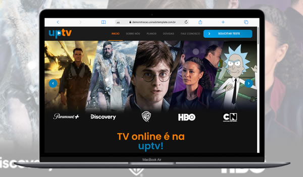 Cod.110 - Template Site Para IPTV 100% Editável Portal Dos Scripts | Os Melhores Scripts Estão Aqui!