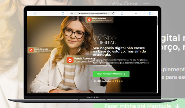 Cod.069 - Landingpage Cursos E Mentorias Editável Portal Dos Scripts | Os Melhores Scripts Estão Aqui!