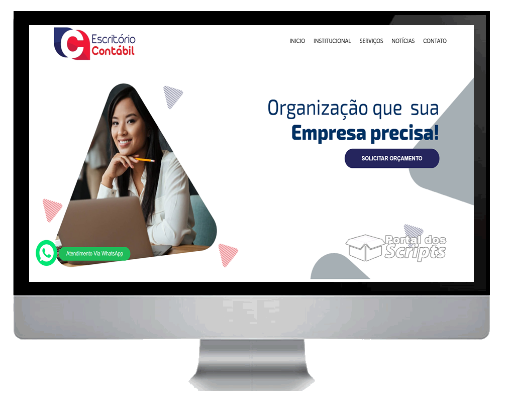 Cod.003 - SCRIPT SITE PRONTO CONTABILIDADE E CONTADORES EM PHP Portal Dos Scripts | Os Melhores Scripts Estão Aqui!